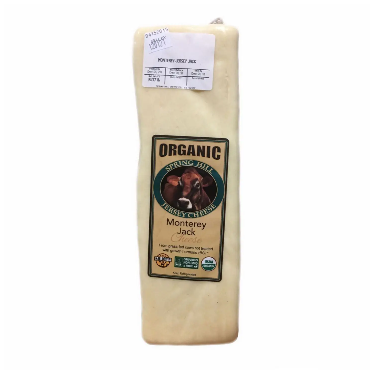 
Monterey Jack Organic Cheese 5lb 