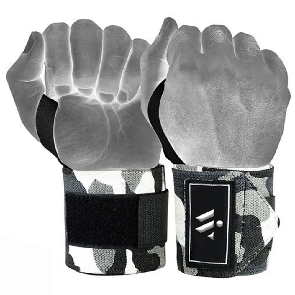 Custom Best Quality Elastic Weight Lifting Wrist Wraps Custom Logo Weightlifting Wrist Straps