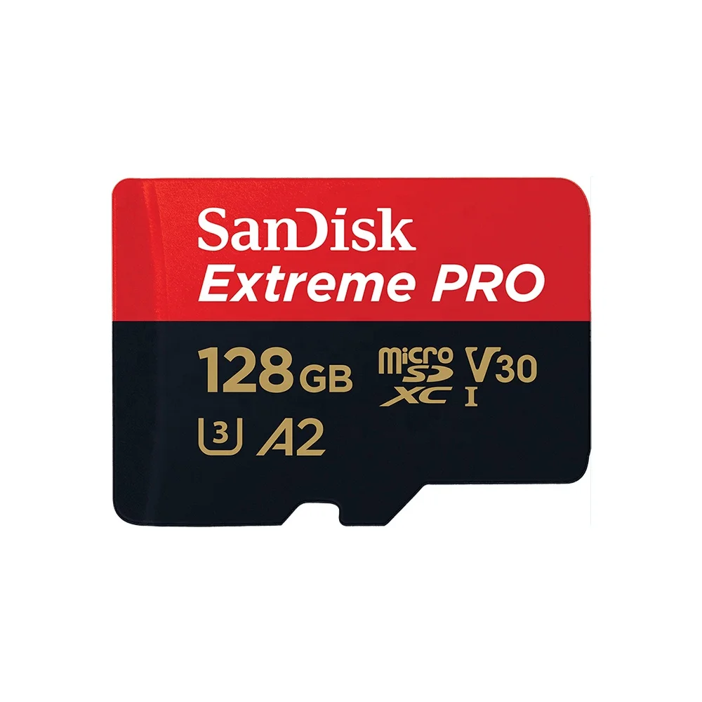 100% Оригинальный двойной флеш-накопитель SanDisk Extreme Pro Micro SD карты с адаптером UHS-I A1 U3 V30 C10 флэш-памяти SDXC 128 Гб карта