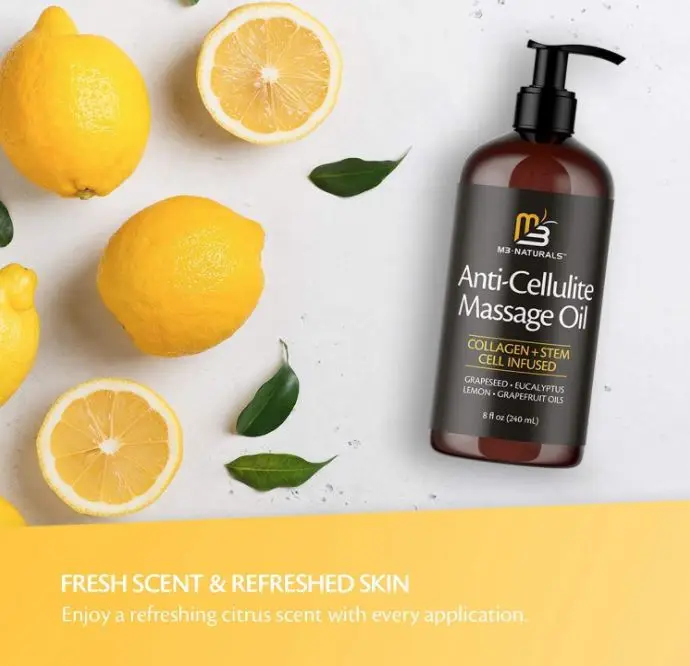 Массажное масло для удаления целлюлита M3 Naturals с коллагеновыми стволовыми клетками Натуральный Лосьон растяжка кожи (2 шт. в упаковке)