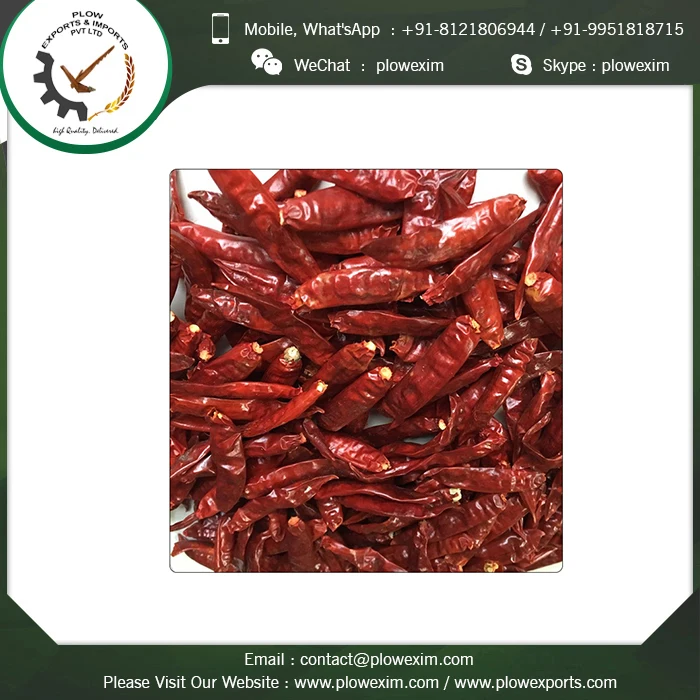 
Dried Long Red Chillies from India 