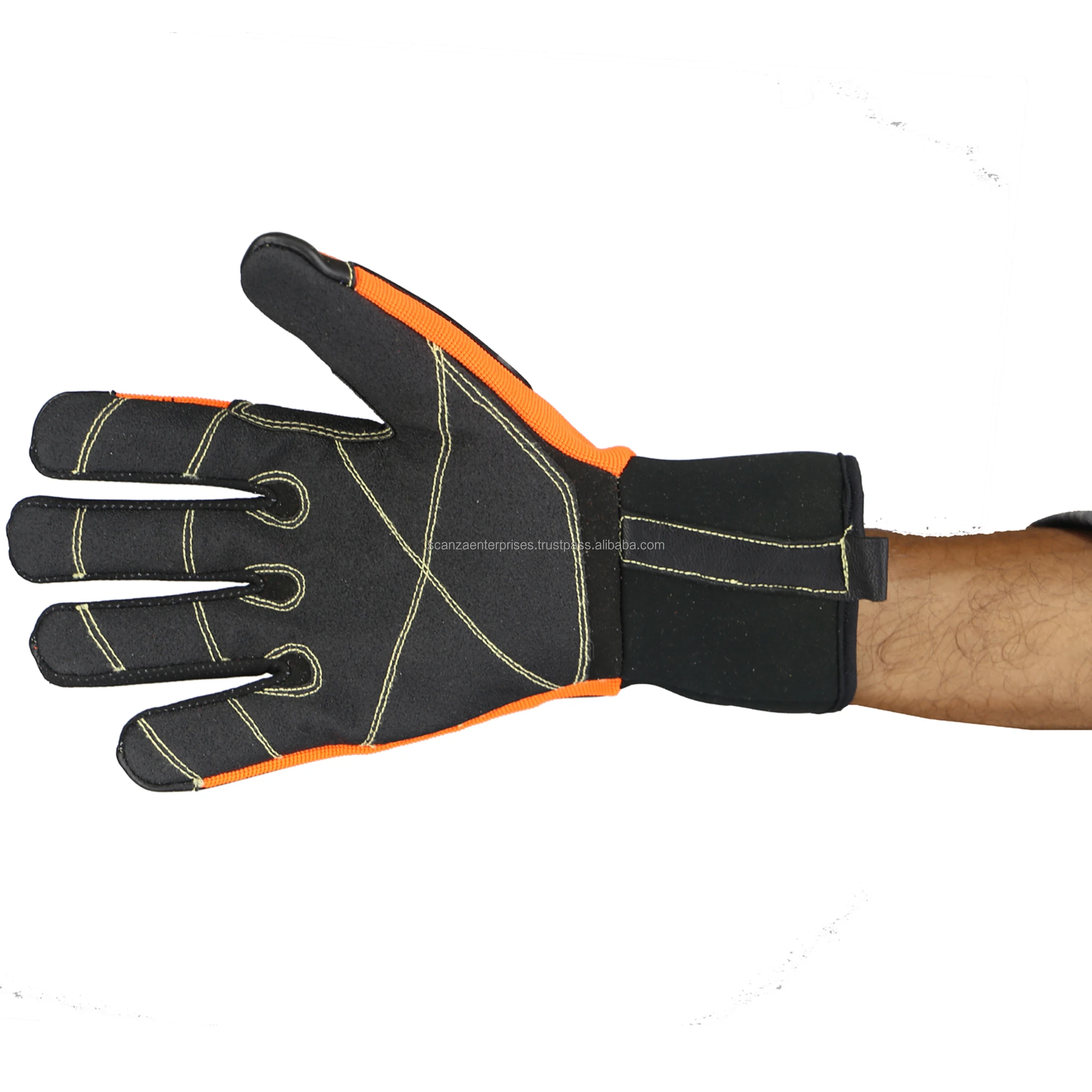 Anti-Slip IMPACT KNUCKLE Safety Leather Gloves Oil & Gas Extraction Gloves