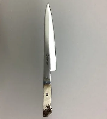 No Handle kitchen knife made by well versed traditional knife workers butcher knife