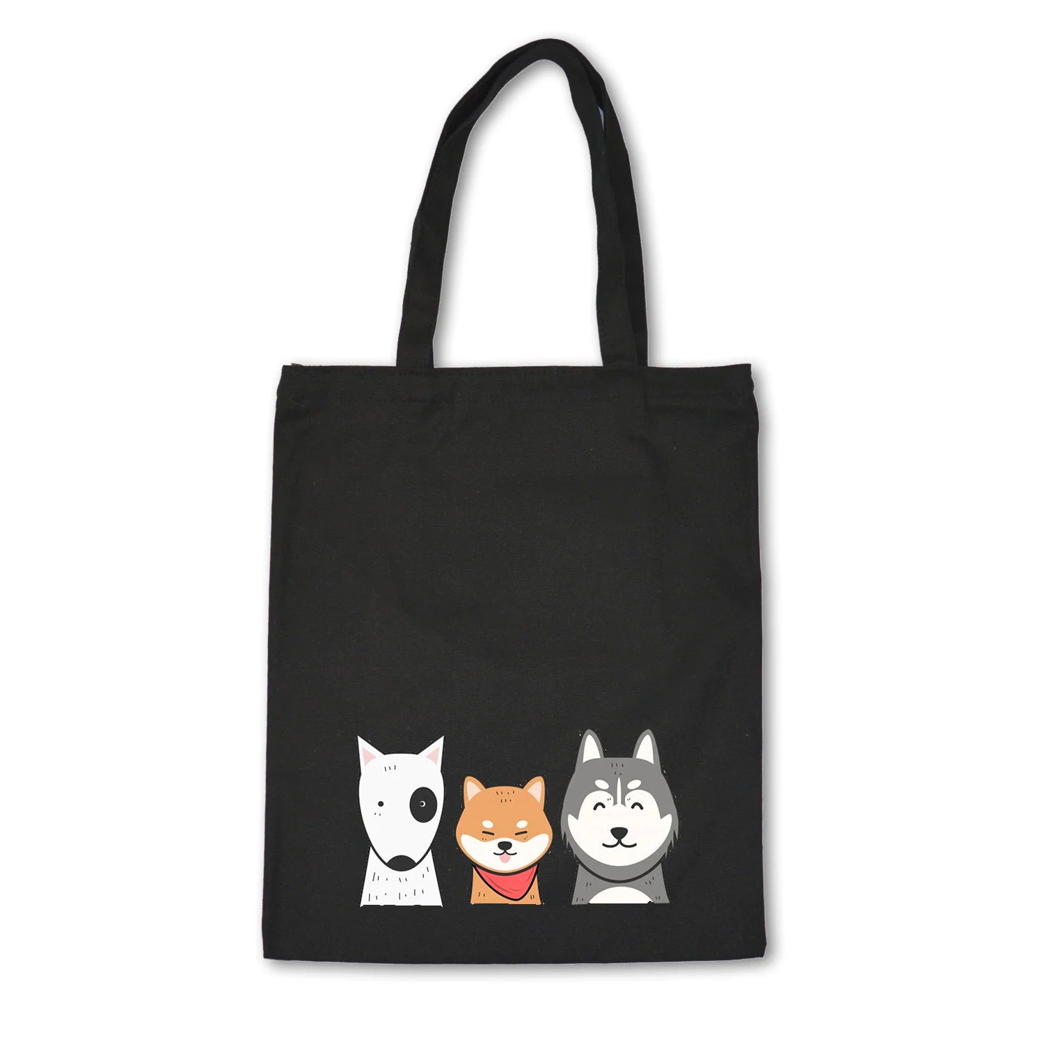 2020 custom logo full color printing canvas cotton tote bag