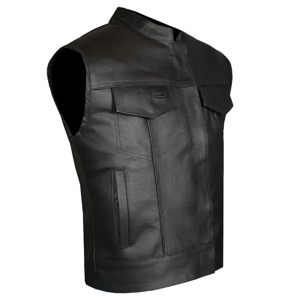 Leather Jackets  Cheap Bulk Sale First Classics Men Leather Fashion Vest High Quality
