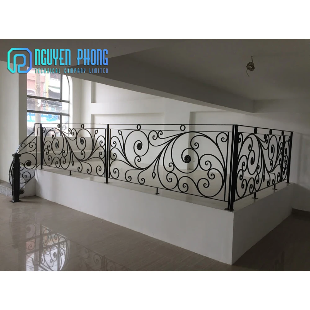 Manufacturing Company In Bulk Wrought Iron Balcony Balustrade Railing Designs