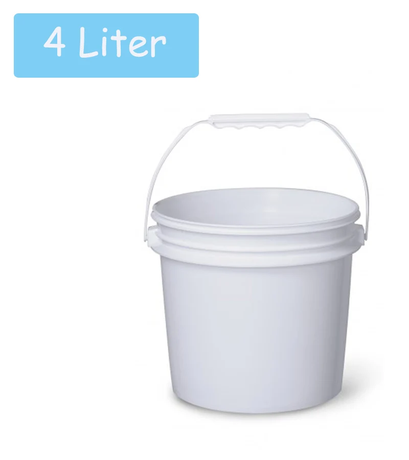 
Круглое пластиковое ведро для пищевых продуктов 4 л 