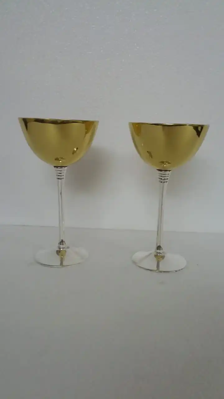 Latest Design Antique Silver Brass Goblet  Wine Glasses Goblet  Whiskey Silver Goblet  Embossed Design