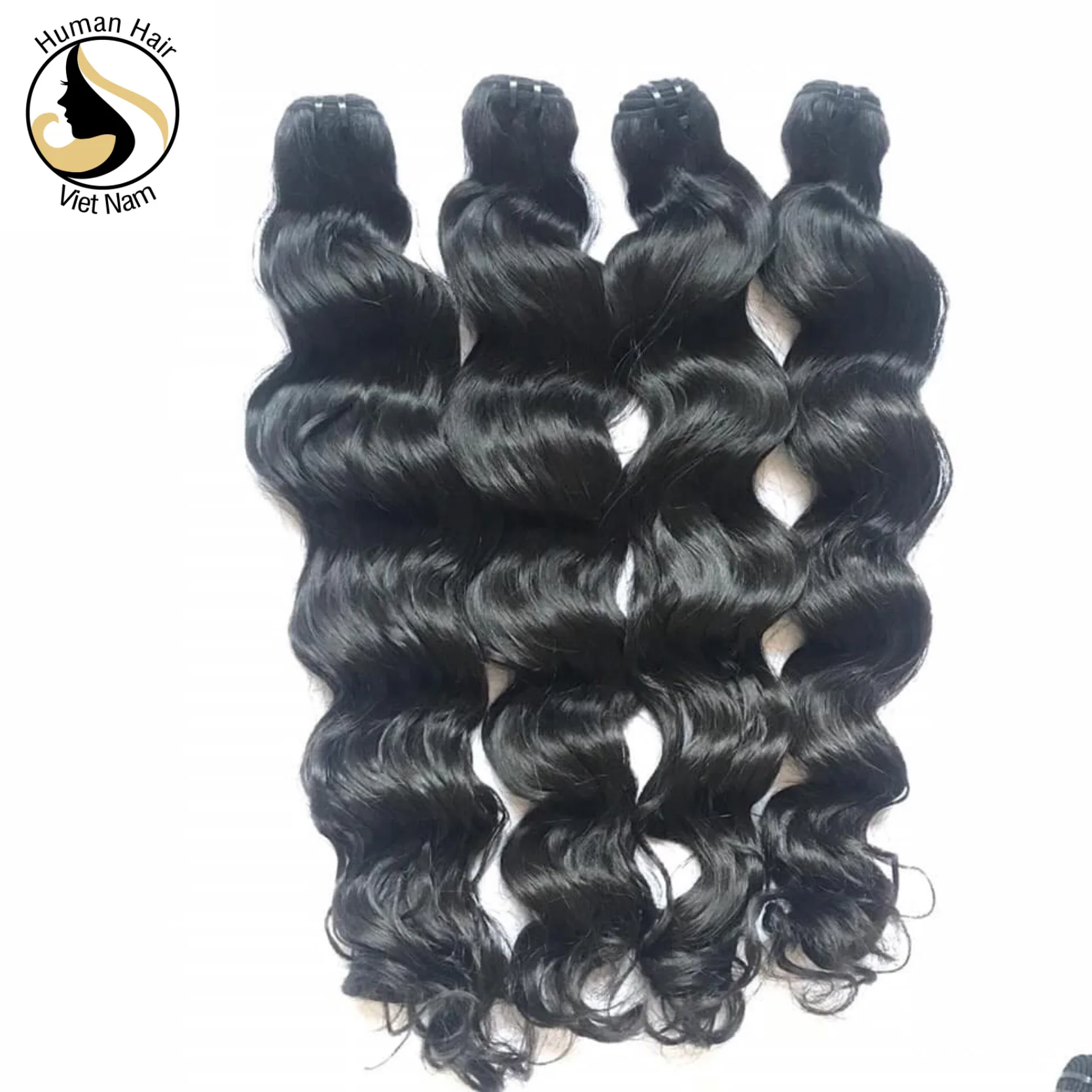 100% Nature, Raw Remy, NO chemical processing ,Wavy Vietnam Human Hair