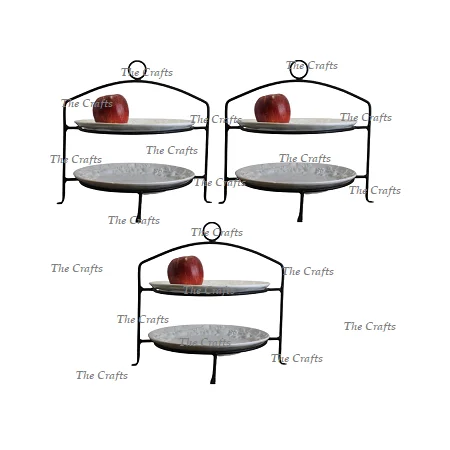 Wholesale Iron Black Color Plates Stand For Kitchen And Table Top Usage Finest Quality Plate Stand Set Of 3