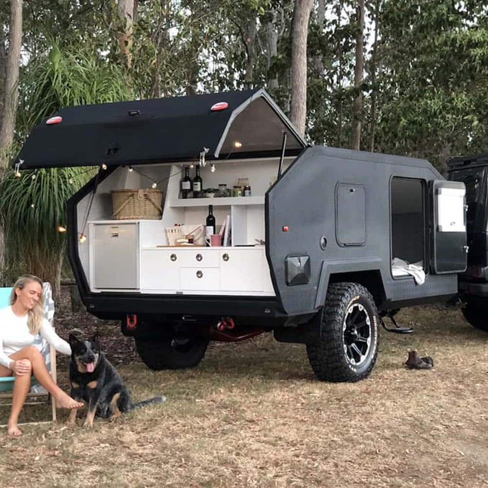 Manley High Quality Tiny Small Camper Caravan Camper Rvs Travel Trailers Camper Camping and Travel With Bathroom