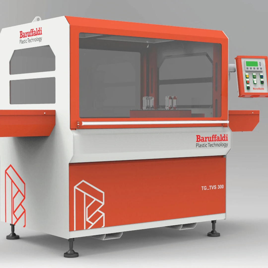 High-productivity Italian Cutting saw type TG. VTS 300 for plastic profiles