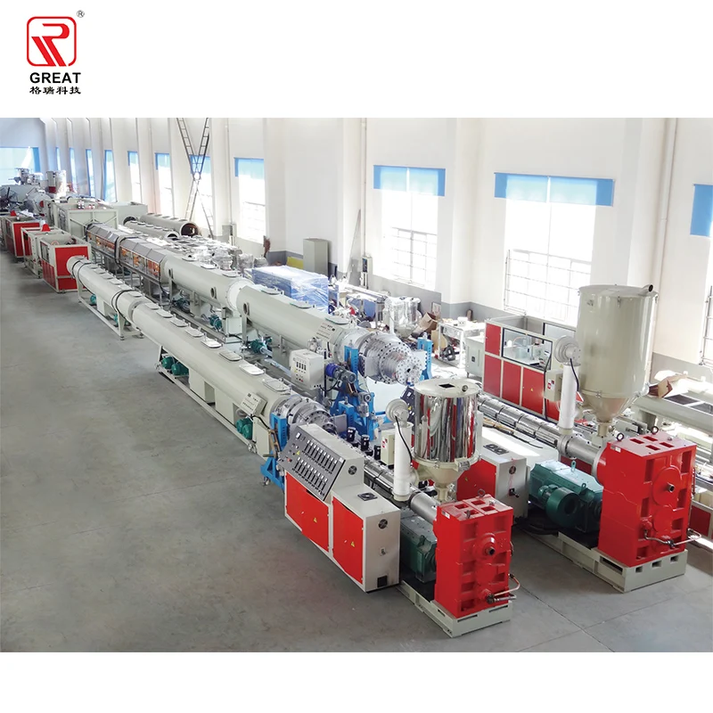 GERUI manufacturer price PE HDPE pipe production line Plastic pipe extrusion machine pipe extruder machine