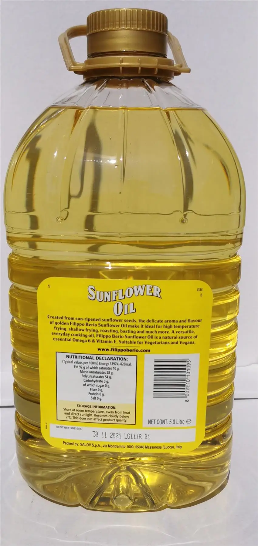 Refined deodorized sunflower cooking oil from Ukraine in pet bottles and 24 ton flexitanks