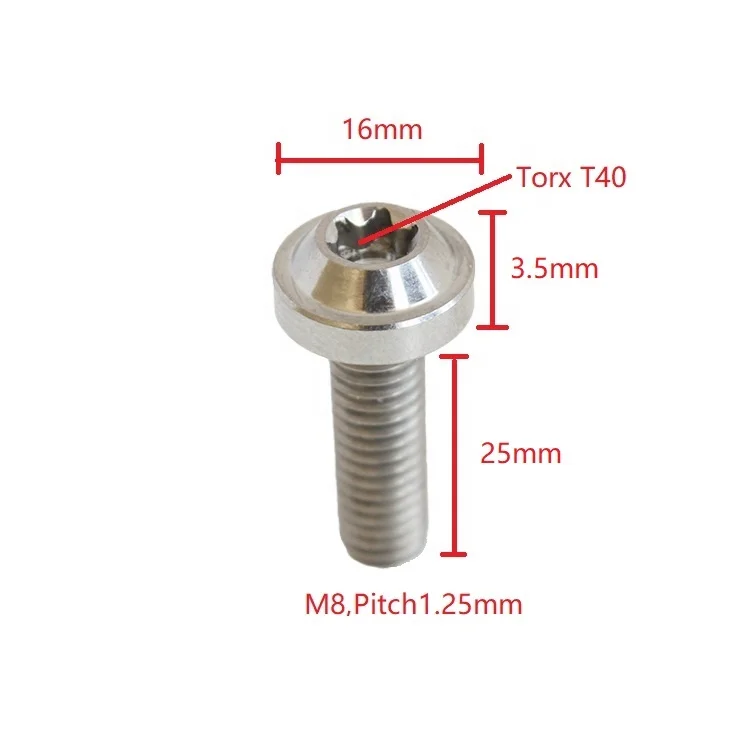Прямая продажа с завода Лидер продаж болт шестигранной головкой из титанового сплава Gr5 M6 M8 для промышленности