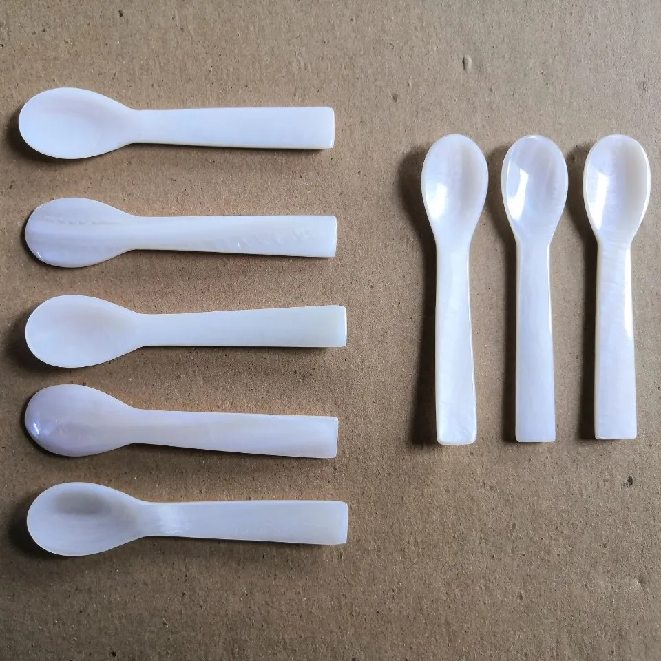 [Различные дизайны] Экологически чистая ложка для чая кофе и икры вьетнамская перламутровая Ложка высокого качества