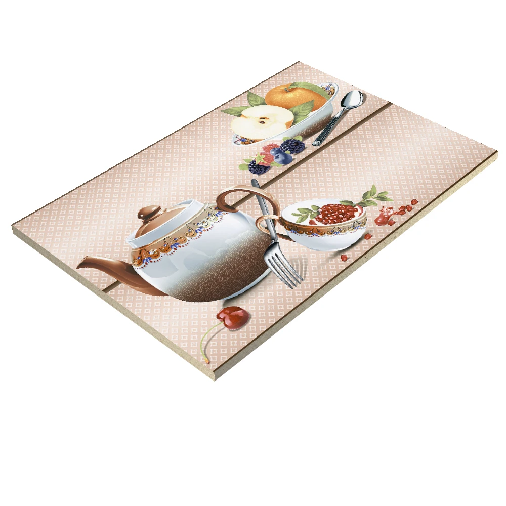 Brown color premium looking kitchen wall tiles 300x450 mm ceramic glazed wall tiles