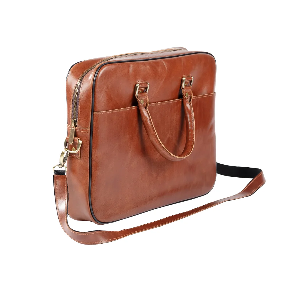 vintage leather hot selling custom briefcases men laptop cheap portable luxury hot sale Genuine Leather Lightweight fashion