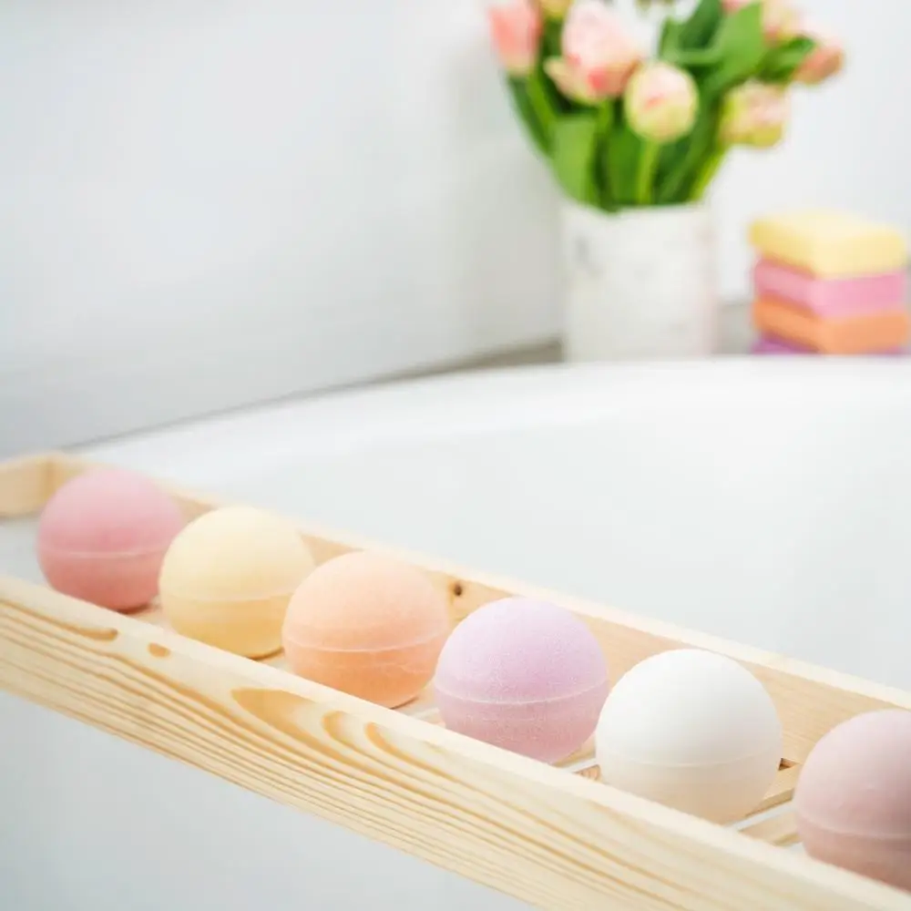 TILLEY - Scented Bath Bomb Trio 3 x 150g - Tropical / Floral - Gift Set - Classic White Collection - Bath & Body