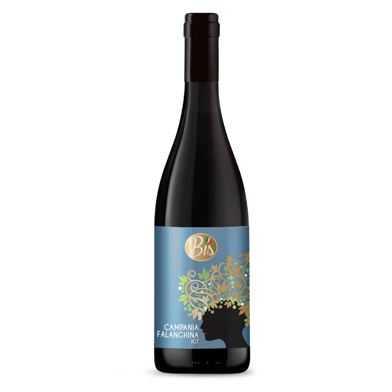 Italian high quality white wine Falanghina IGT Bis brand for export luxury container bottle best italian selection