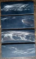  Высококачественные черные пластины из буйвола с белыми полосками для оптической рамки и ручки ножа