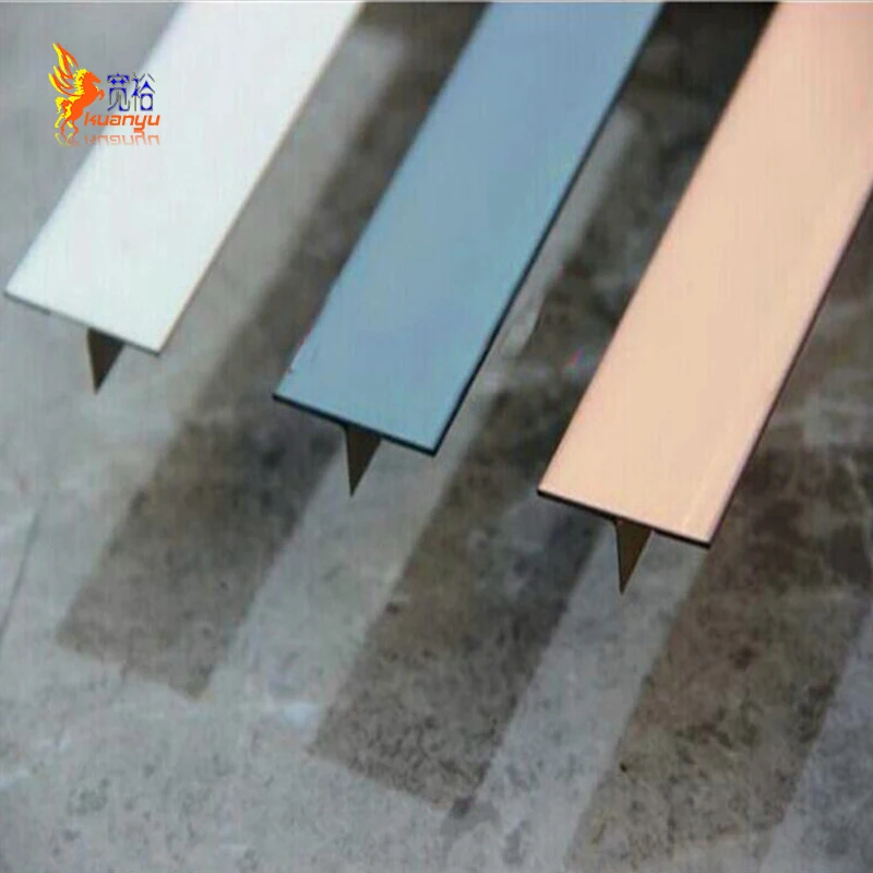 
KUANYU Multiple Colour Metal Decorative Antique Bronze Tile Trim Marble Tiles Edge Trim Free Sample 