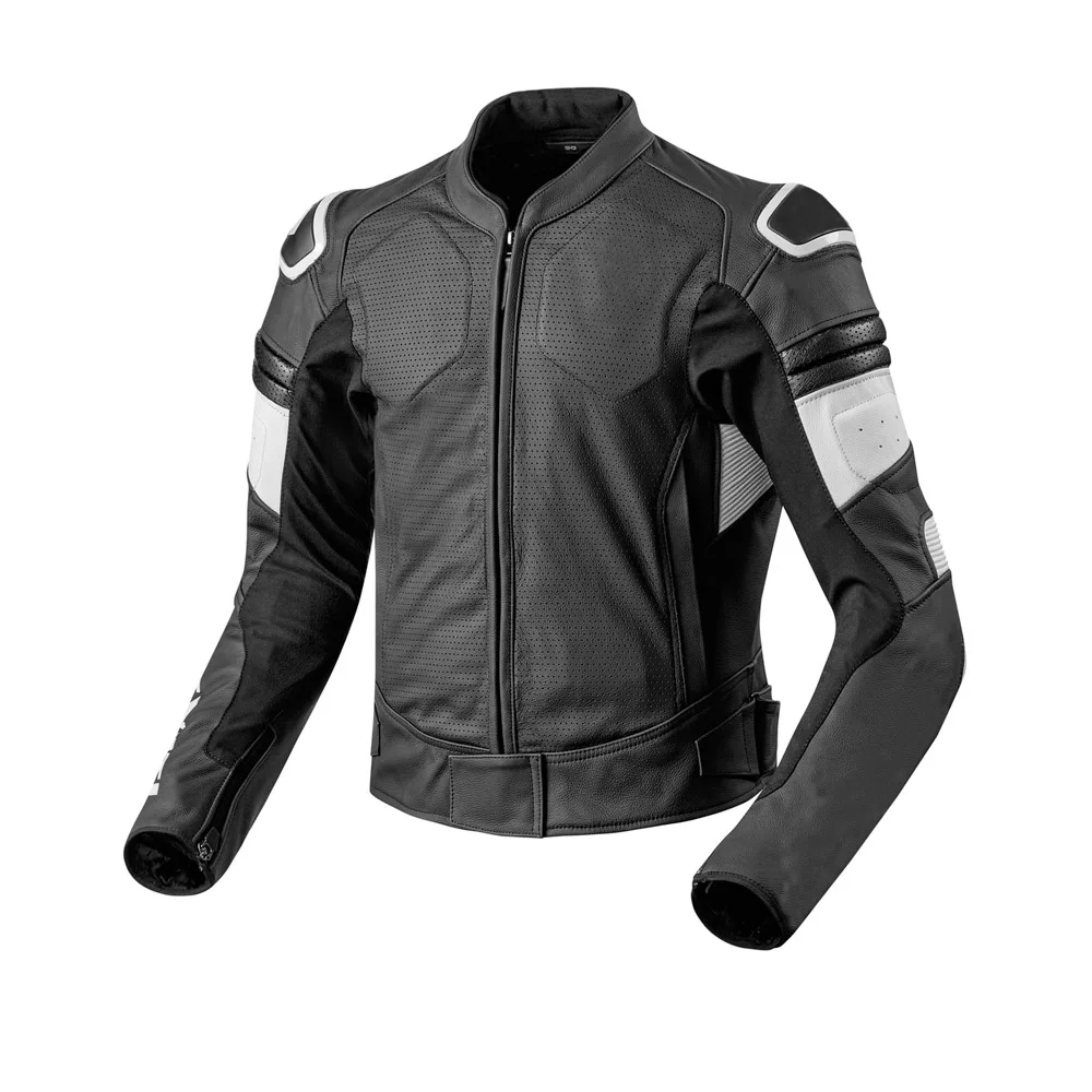 Wholesale High Quality Original Cowhide Leather New Classic Motorbike Leather Jacket For Biker Racing Jacket