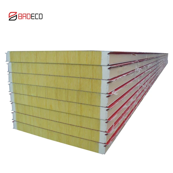BRD малайзийская фабрика 50 мм металлическая стеклянная вата изоляционная сэндвич-панель
