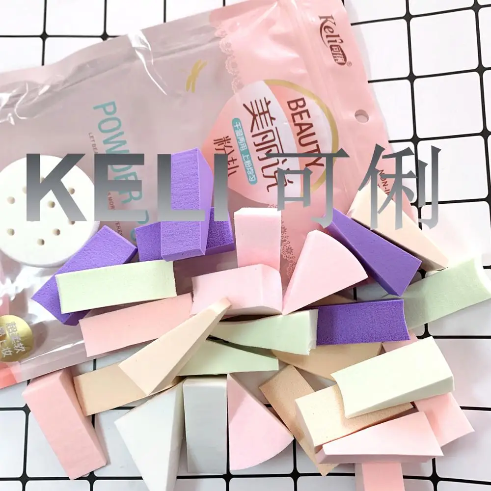 keli high quality beauty make-up and affordable price puff round and cosmetic accessories