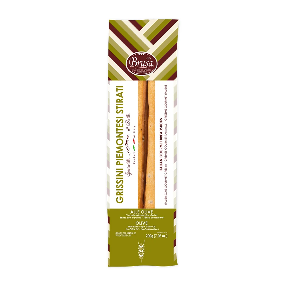 HIGH QUALITY GOURMET LONG ARTISANAL GREEN OLIVES BREADSTICKS
