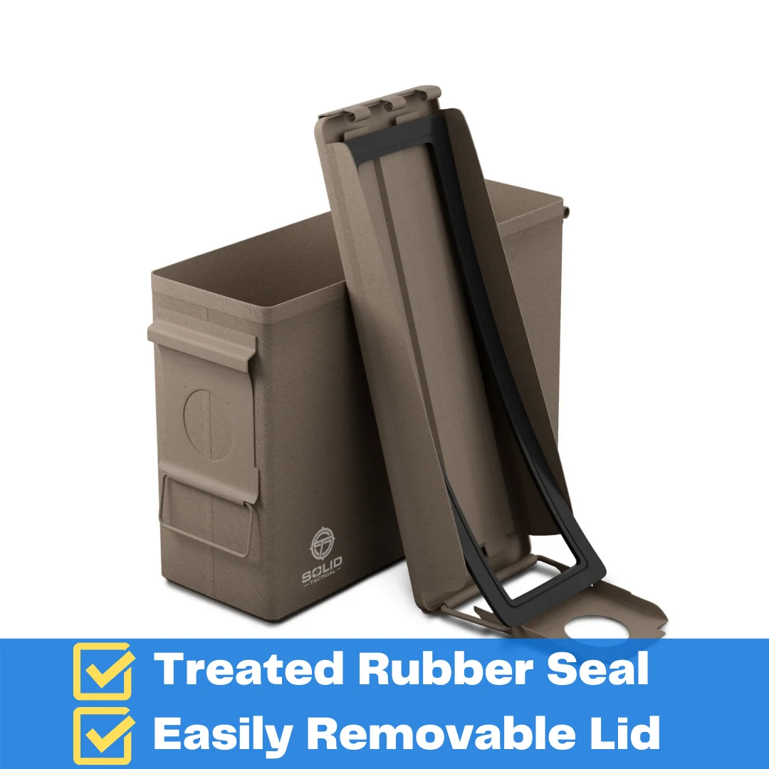 Воздухопроницаемость и водонепроницаемость в комплект входит осушитель FDE коричневая 30 калибра сталь Milspec M19A1 патронташ может использоваться качестве твердой тактической