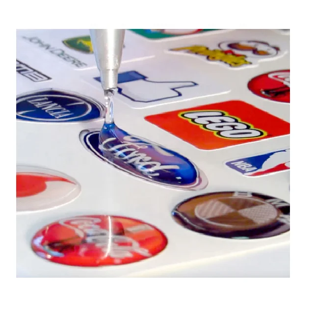 
Customized domed waterproof epoxy sticker resin 