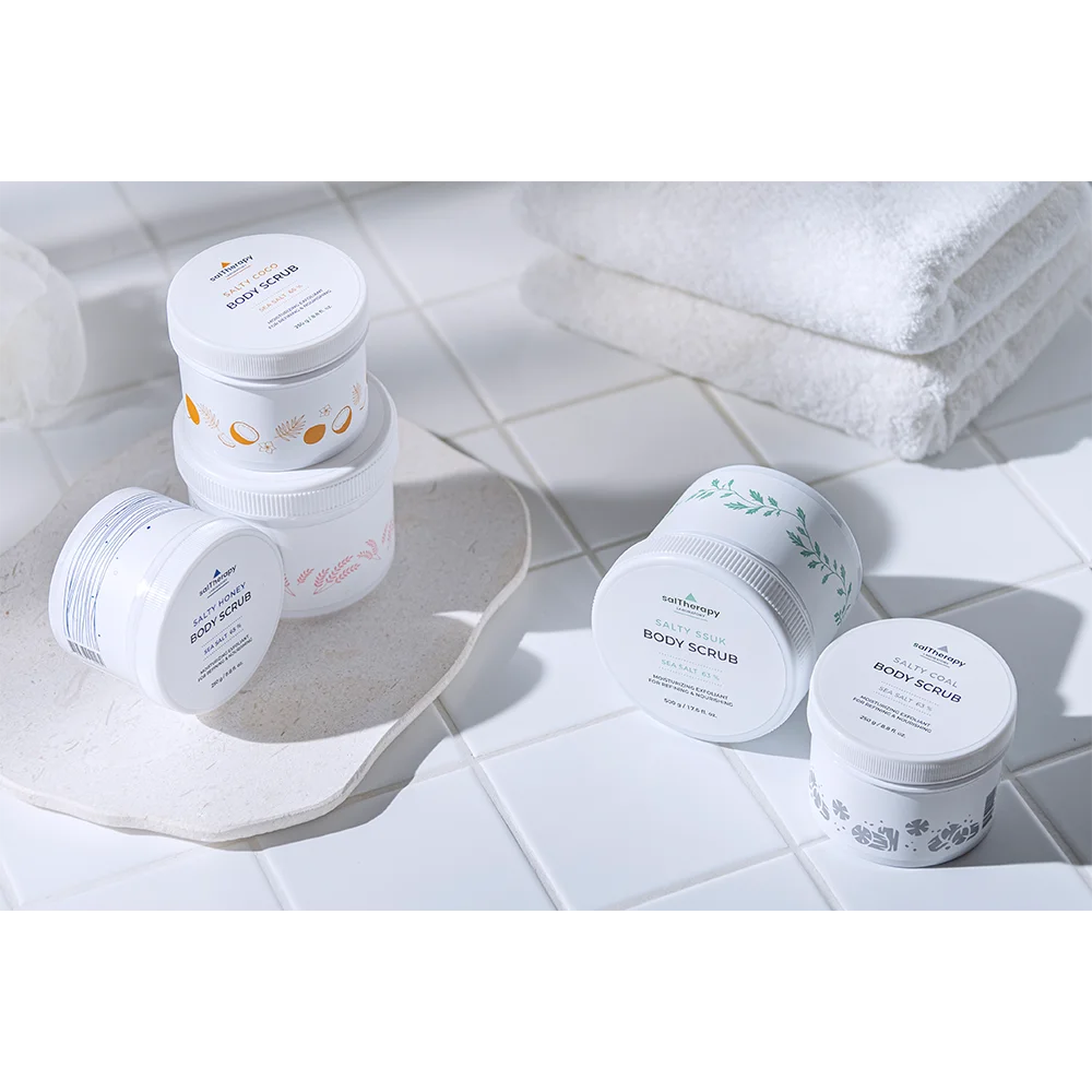 
[Соленая] Скраб для тела, отшелушивающий, увлажняющий, натуральный органический 