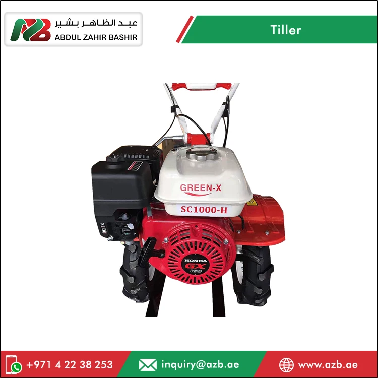 Latest Design Small Size Easy to Use Efficient Labor Saving Green X SC1000H Rotary Agriculture Power Farm Tiller Machine