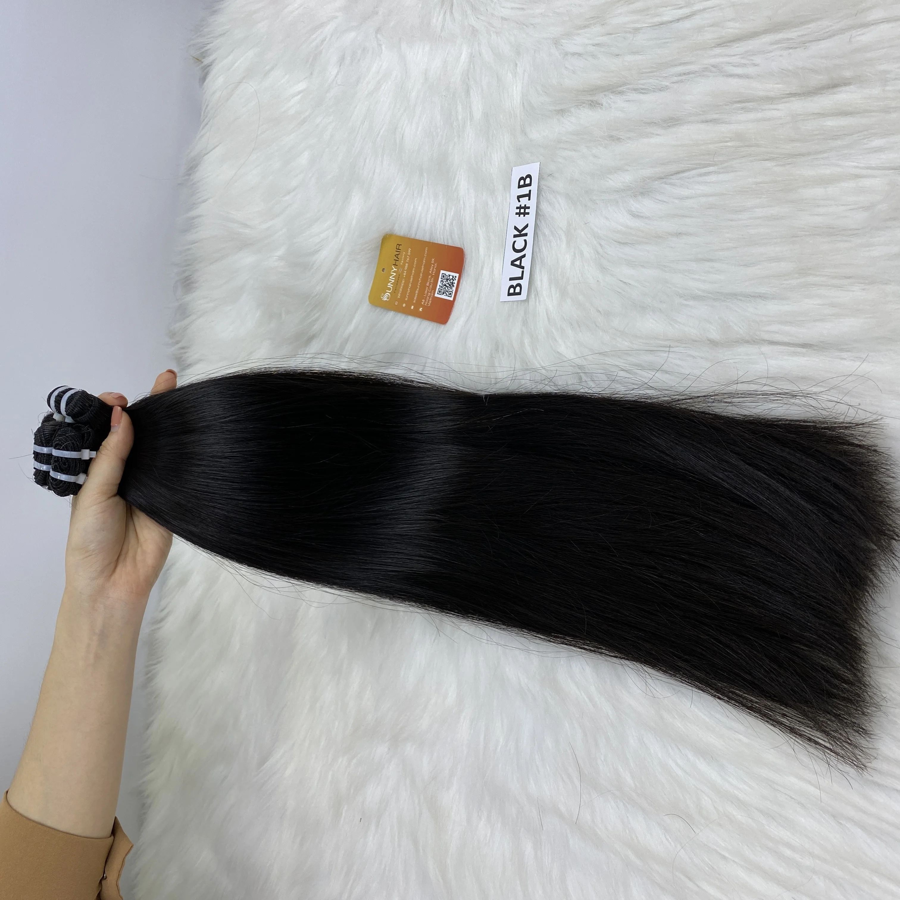  Лидер продаж прямые черные волосы 10 A 12A 32 дюйма вьетнамский поставщик