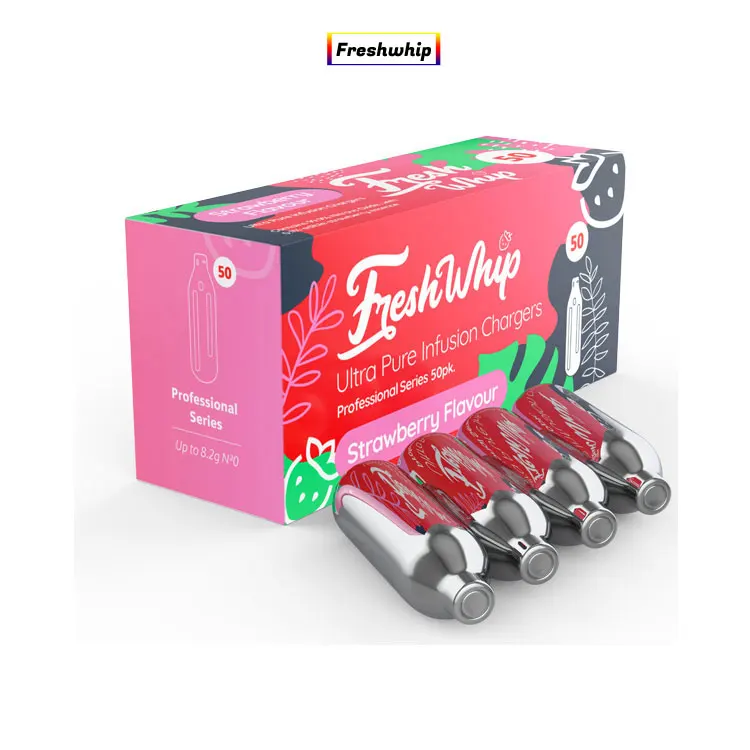 Профессиональный поставщик из США, зарядные устройства N2O Cream со вкусом клубники лучшего качества