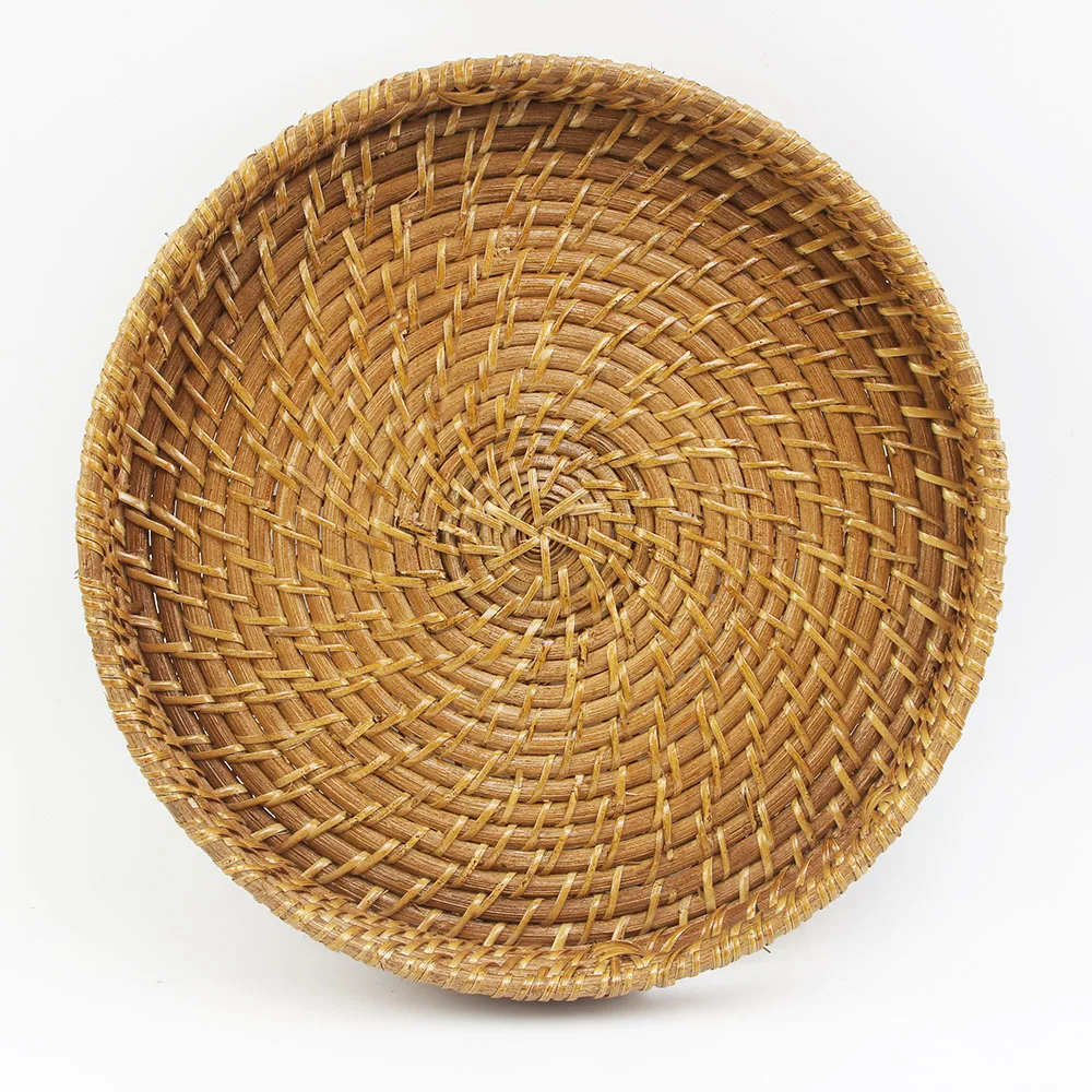 Round Rattan Tray Vietnamese Products For Home Decor