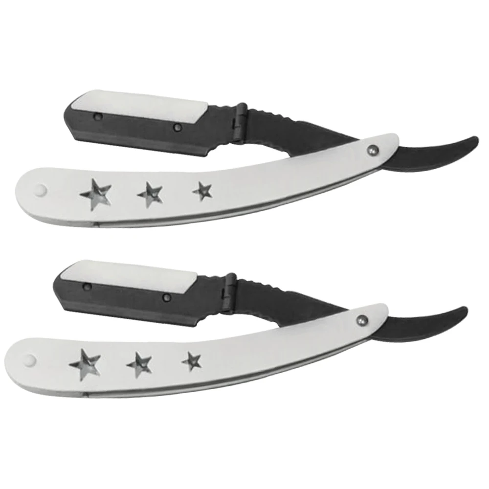 Professional Fashionable Manual Folding Knife Barber Straight Shaving Razor Single Edge Hair Shaper Barber Razor