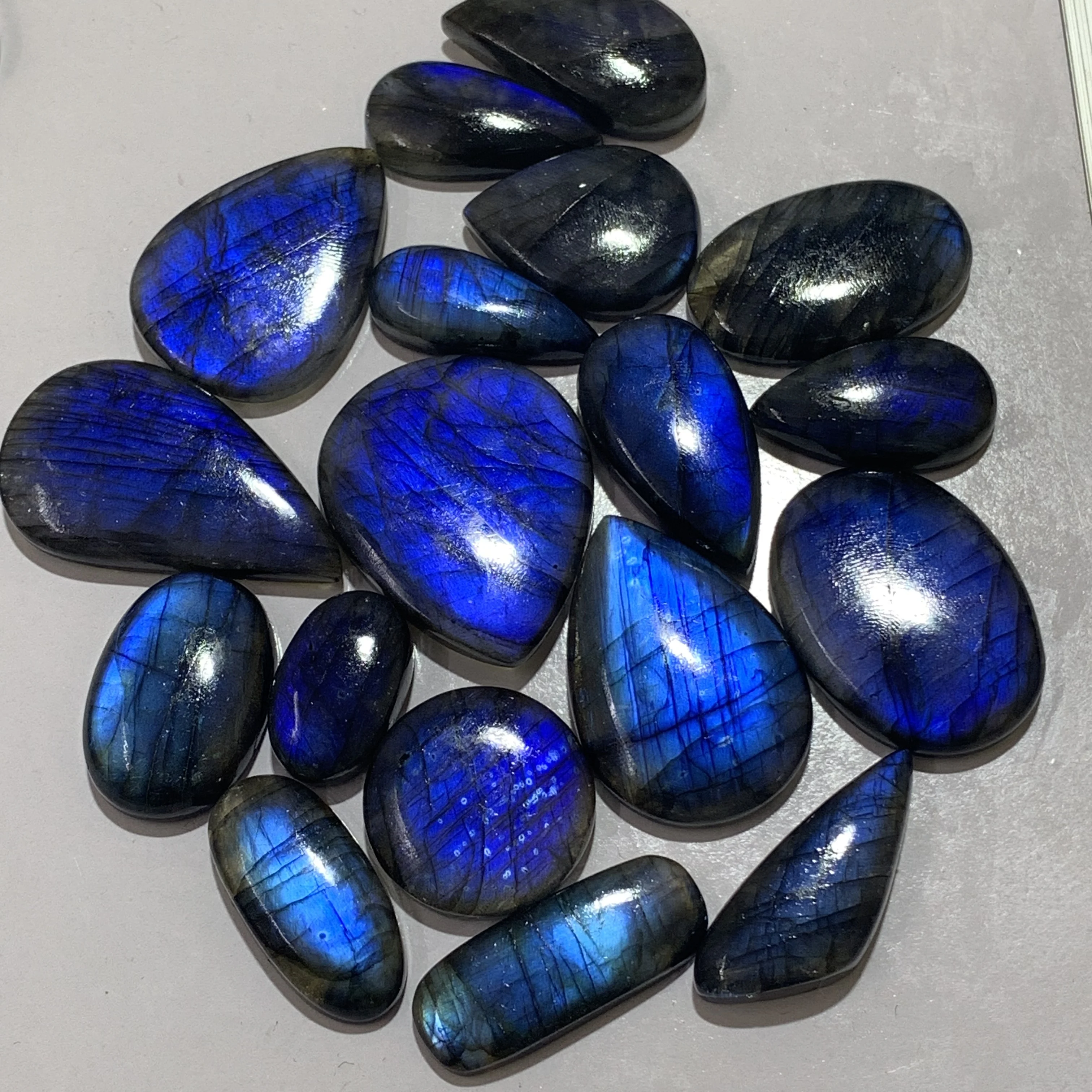 High Quality Smooth polished labradorite cabochon