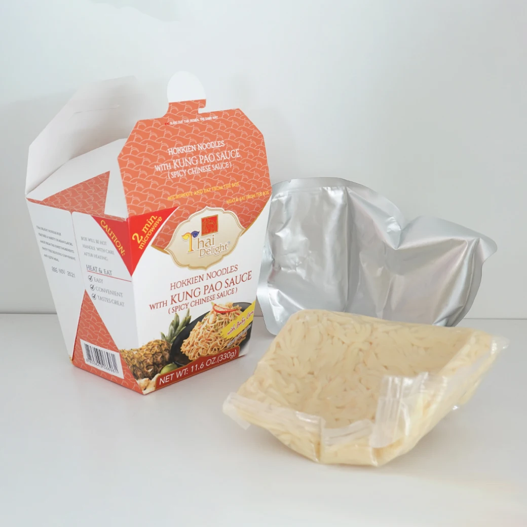 Authentic Chinese style ready to cook Hokkien noodle with Kung Pao sauce (spicy) 330GM by Thai Delight