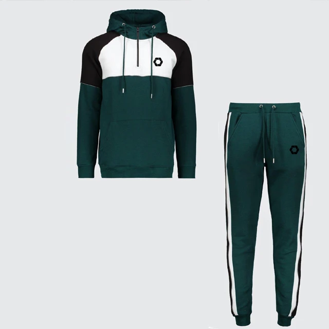 Мужской облегающий спортивный костюм на молнии 1/4 от производителя Needle Track