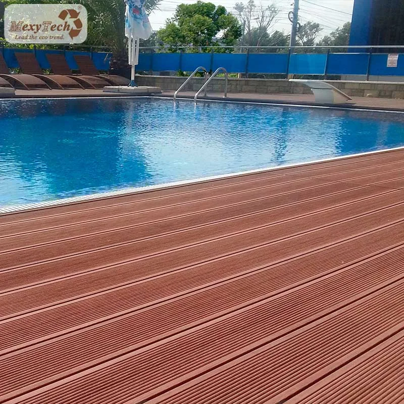 high quality cheap outdoor wood plastic composite decking 140x25mm
