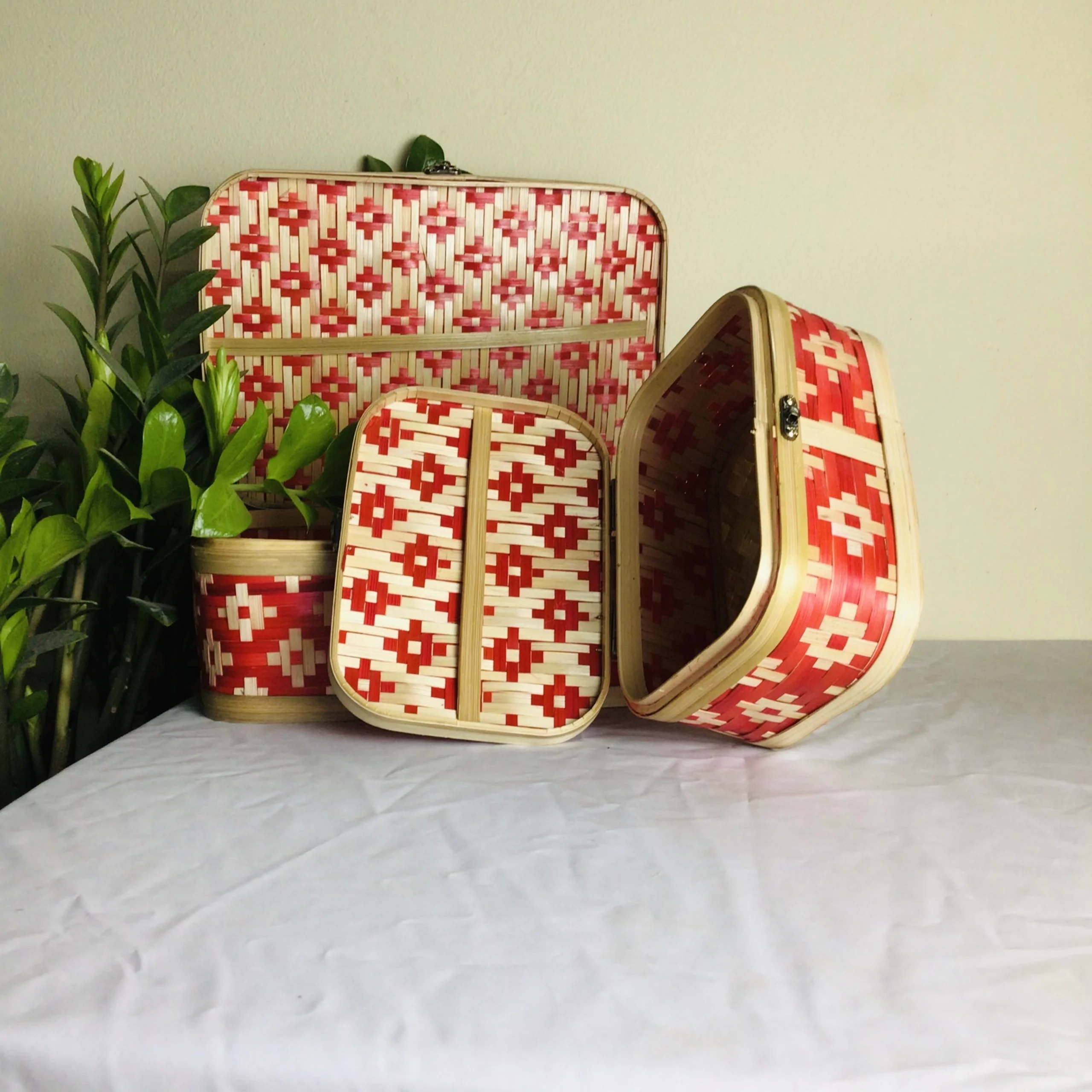 Bamboo box - eco friendly rattan  box from Vietnam handicraft creative convenient for home kitchen living room bedroom