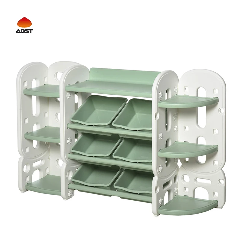 Wholesale Hot Sale High Quality Books Stand Racks Plastic Toy Shelf Children Bookshelf Kids