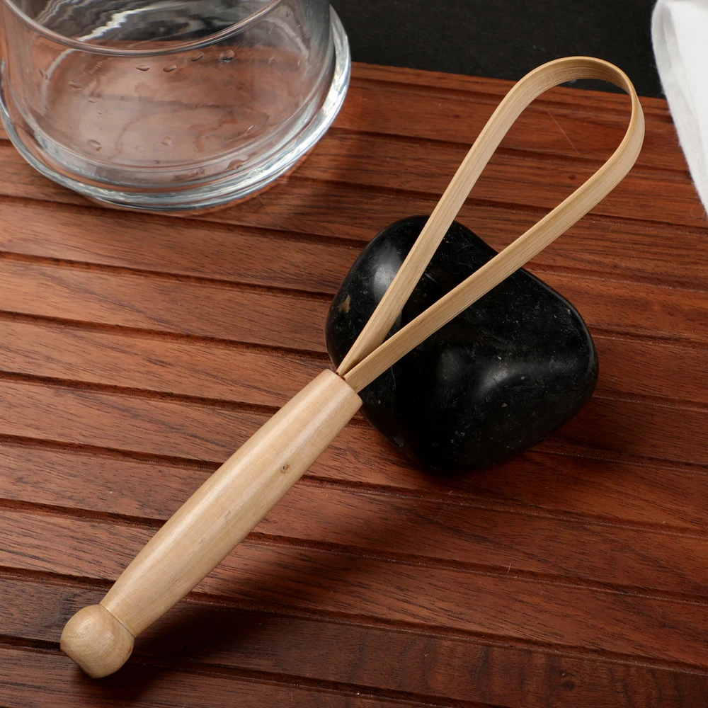 Organic and Ayurvedic made from naturally grown bamboo and guava wood Eco Friendly Bamboo Tongue Cleaner