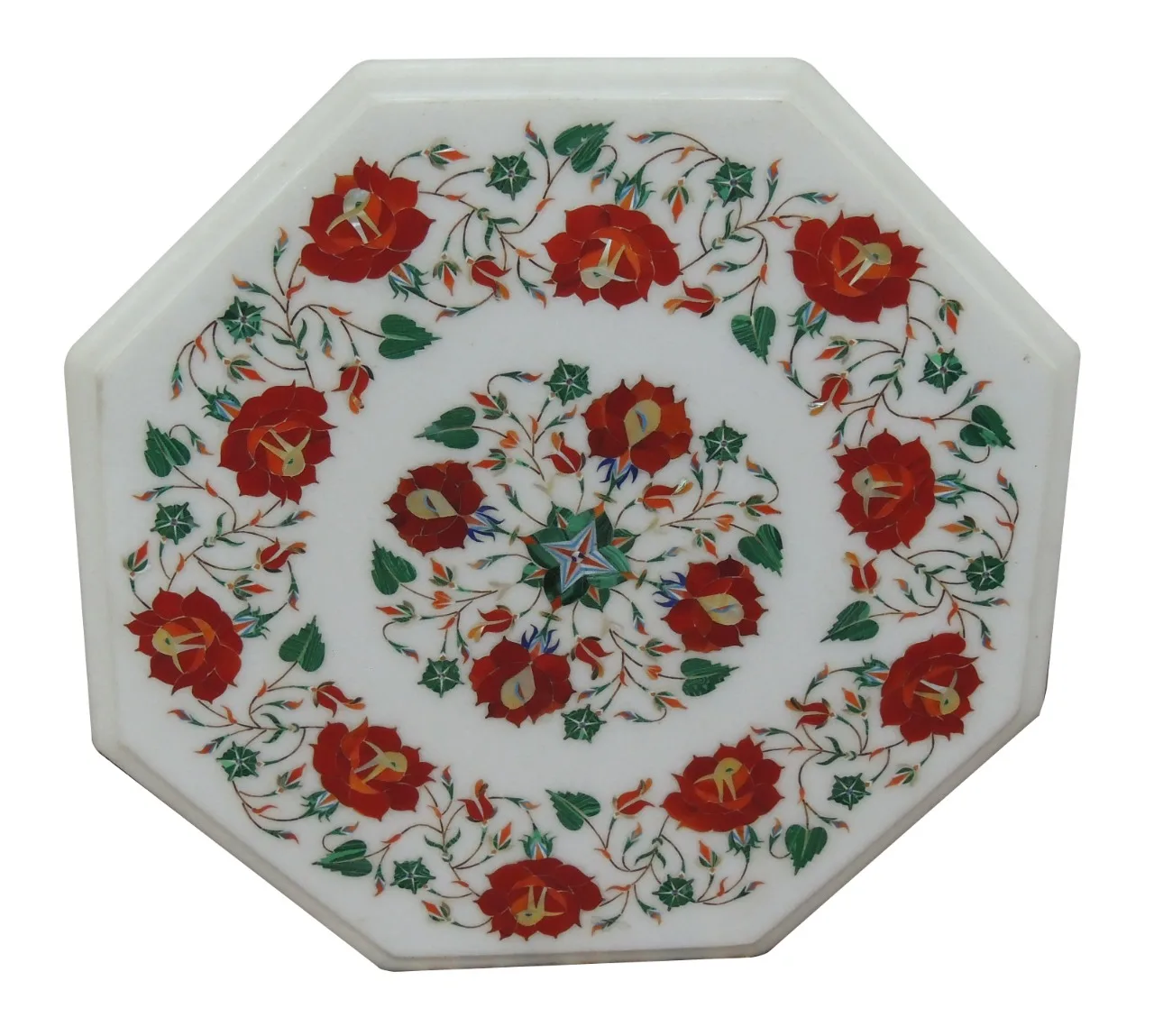 SEMI PRECIOUS STONE ROUND TABLE