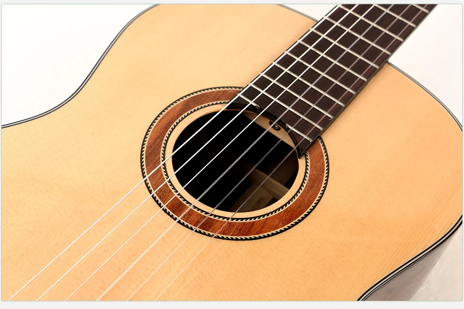 Top solid China manufacture hot selling 39 inch high quality handmade classical guitar professional musical instrument