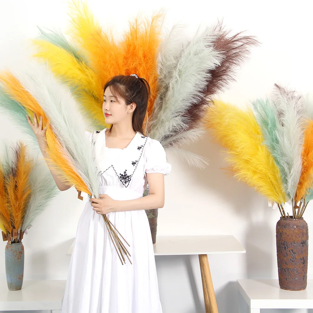 Wedding Party Decorations Artificial Faux Customized Size and Color Pampas New Design