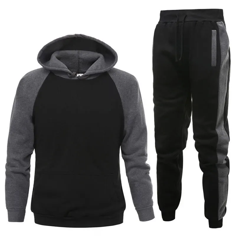 Training Suits Cotton Hoodie Sweatsuits Cheap price running Fitness jogger Winter Tracksuit sets For Men Sport Wear