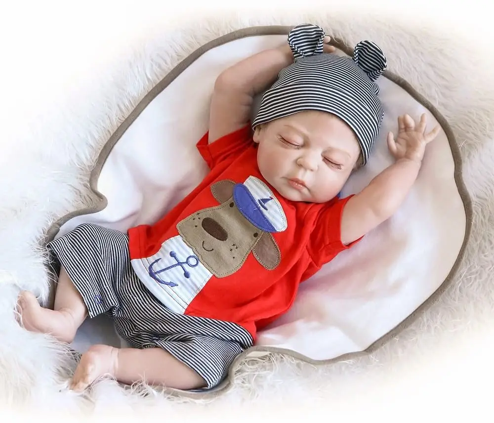 Lifelike Realistic Reborn Baby Dolls 22 Inch Weighted Reborn Girl Doll Bebe Reborn Dolls baby toys